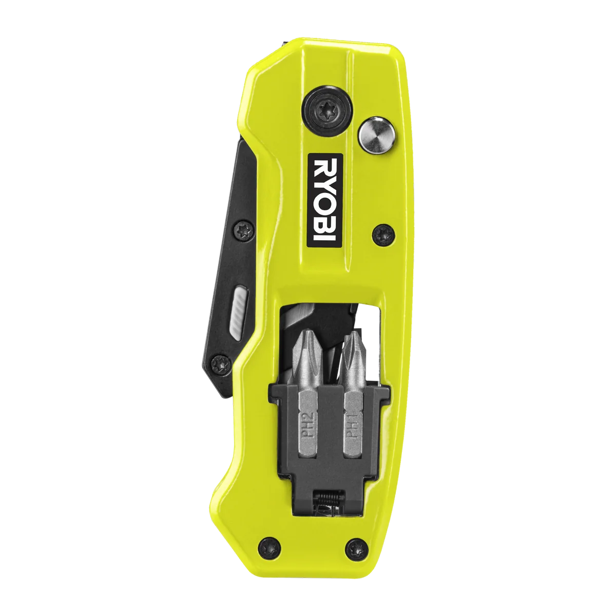 Ryobi Multi Function Folding Utility Knife - 2 Blades - 225mm - Compact Design - Image 2