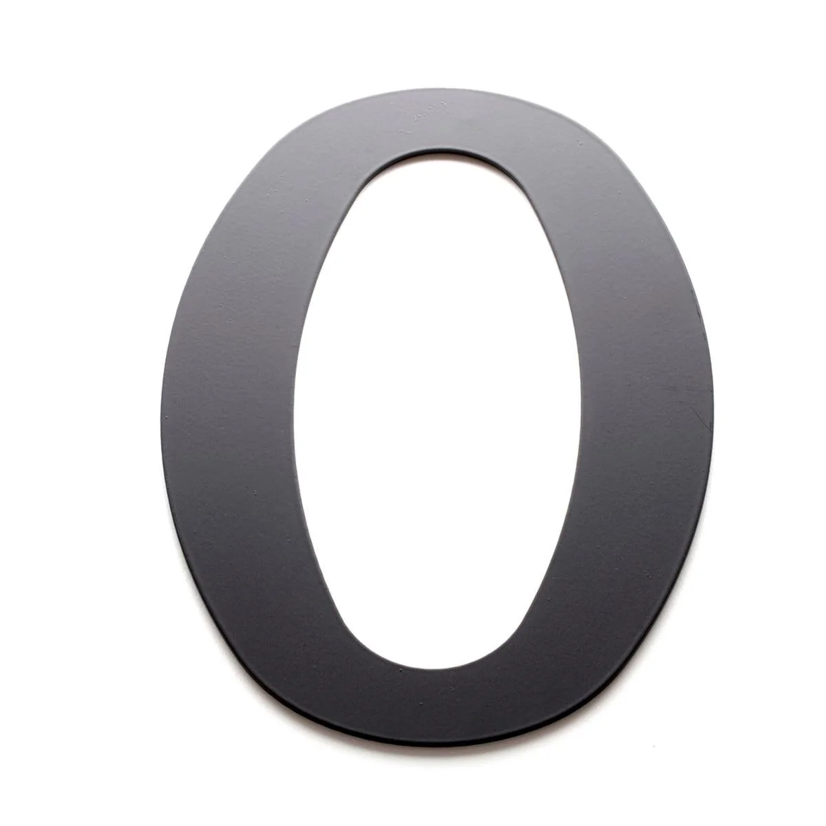Sandleford 200mm Black Lorenzo House Number 0 - Durable Rust-Resistant Steel