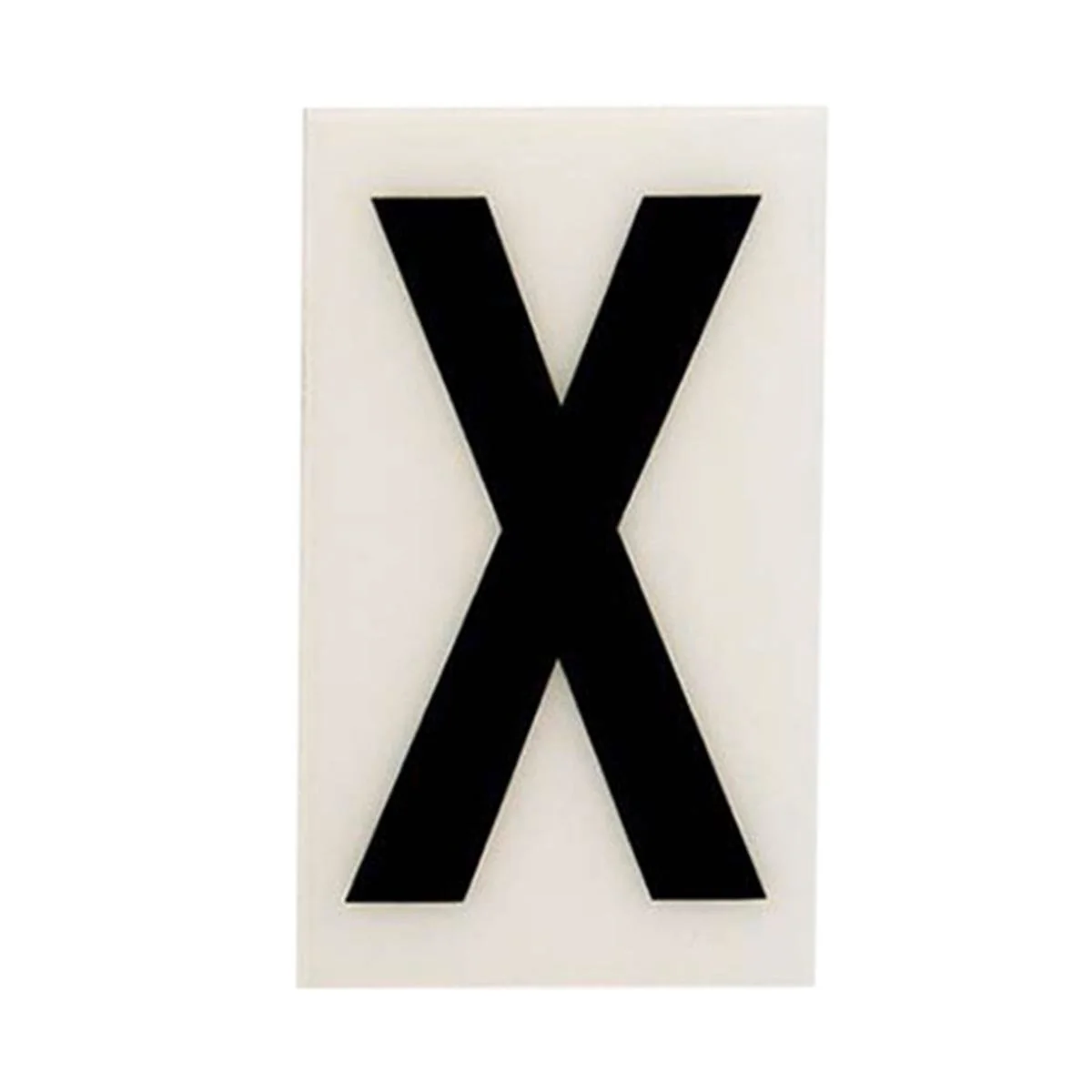 Sandleford 60mm White Self Adhesive House Letter X - Durable Polycarbonate
