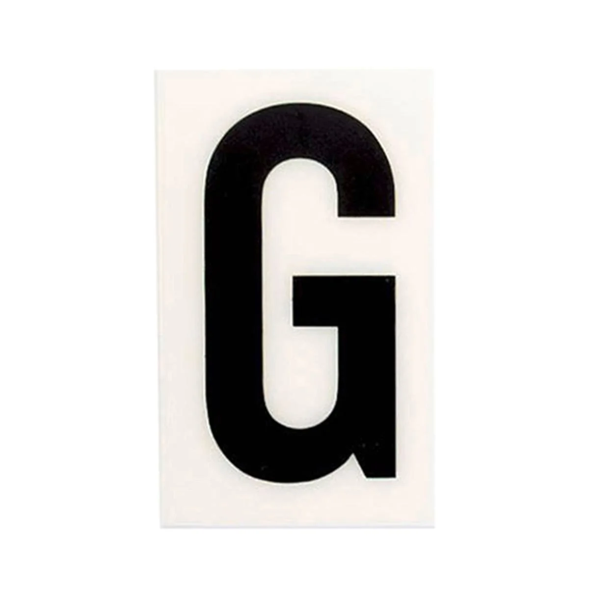 Sandleford 85mm White Self Adhesive House Letter G - Durable Polycarbonate