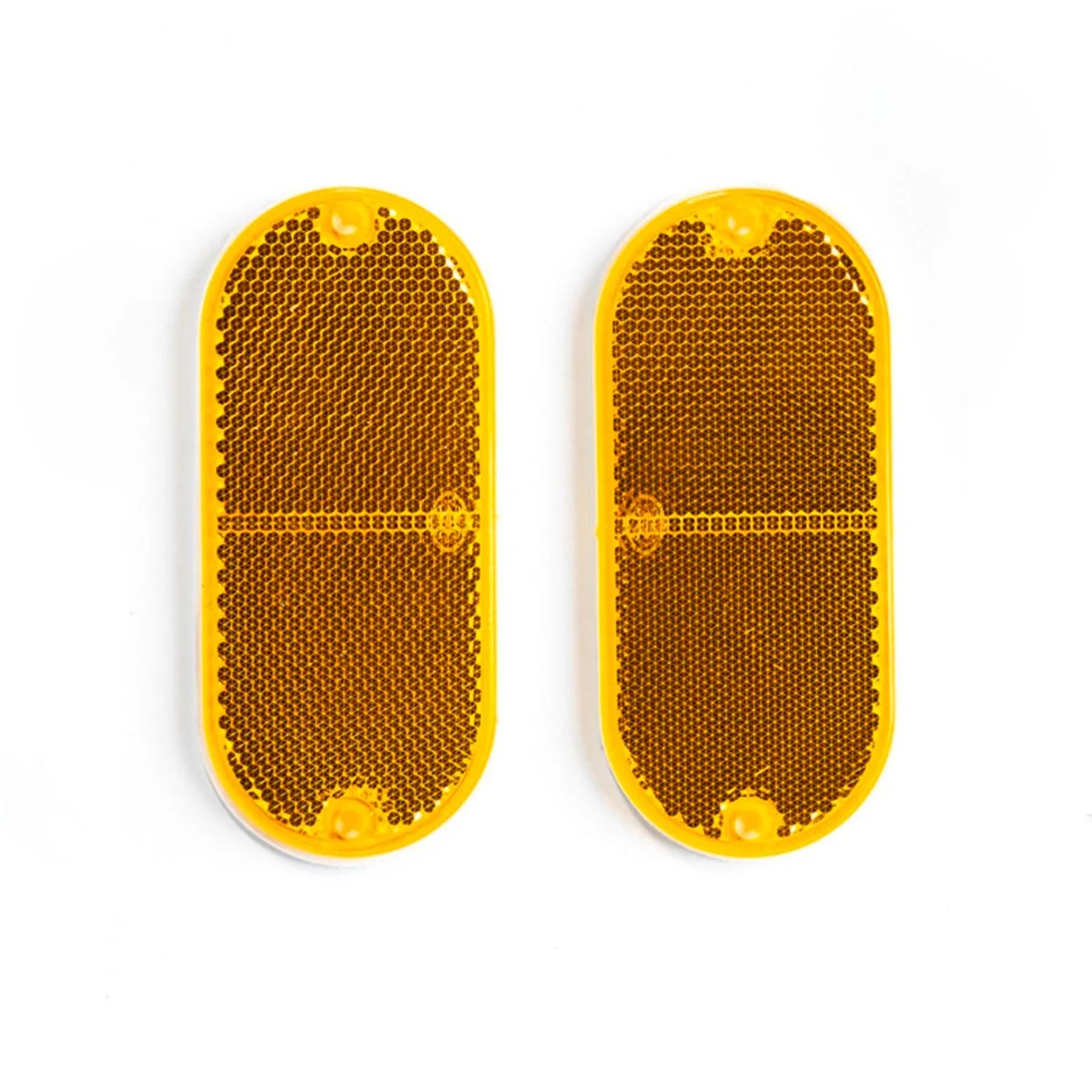 Sandleford Amber Oval Reflector - 2 Pack - Automotive Safety Reflectors - Image 2