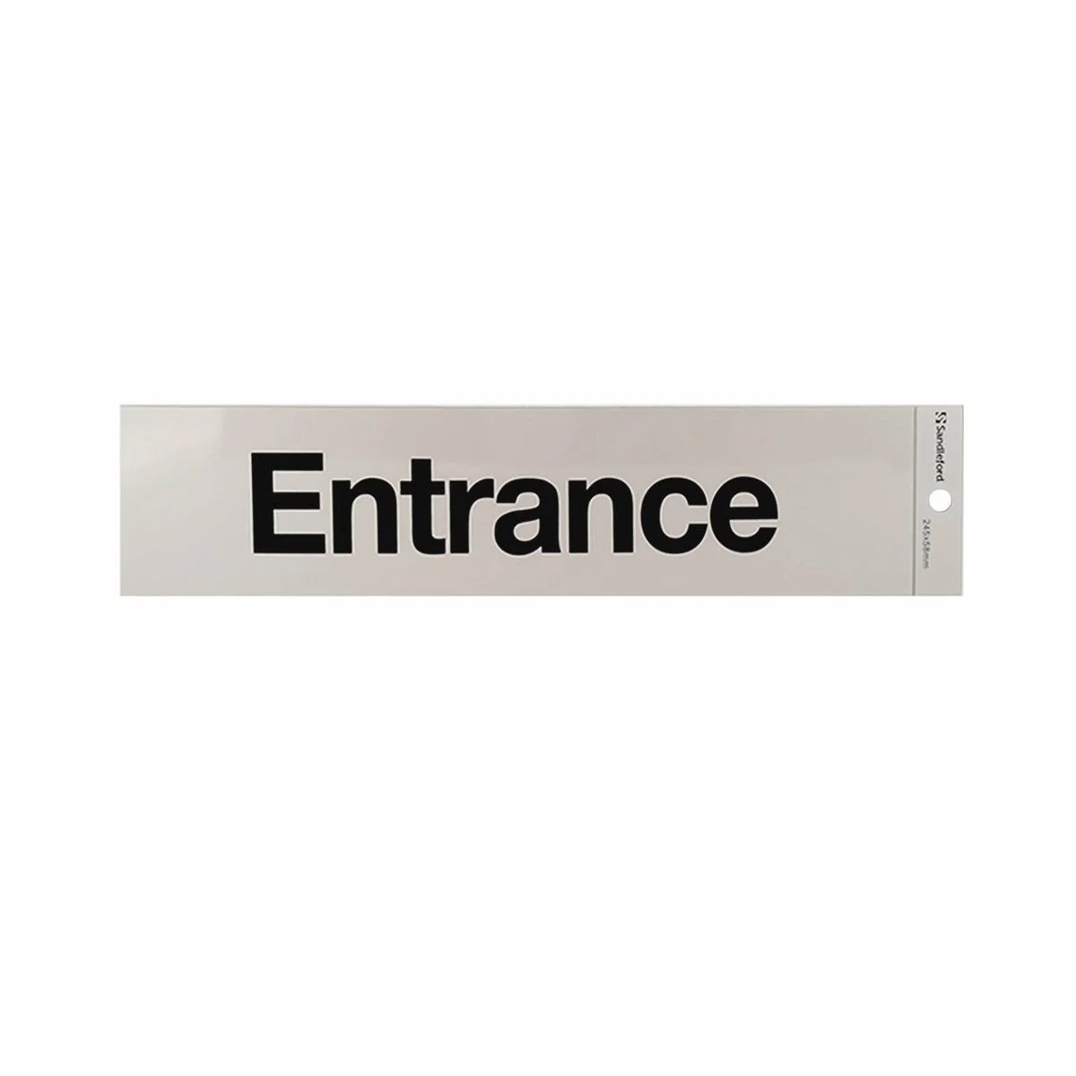 Sandleford Entrance Sign - Self Adhesive - Silver - 245 x 58mm