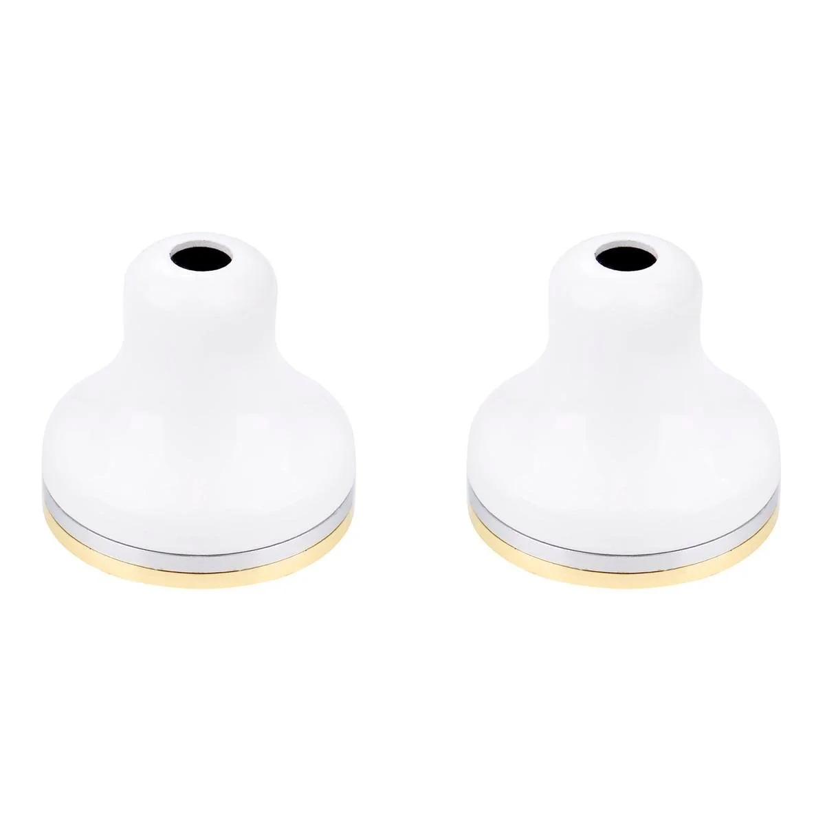 Shaw Mason Basin Flange - Pack of 2 - Brass - White Finish