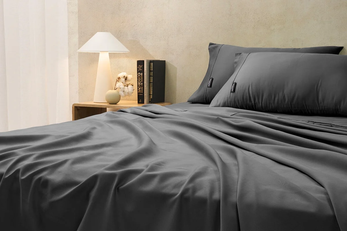Sheraton Luxury 1000TC Cotton Rich Bed Sheet Set Fossil King - Image 2
