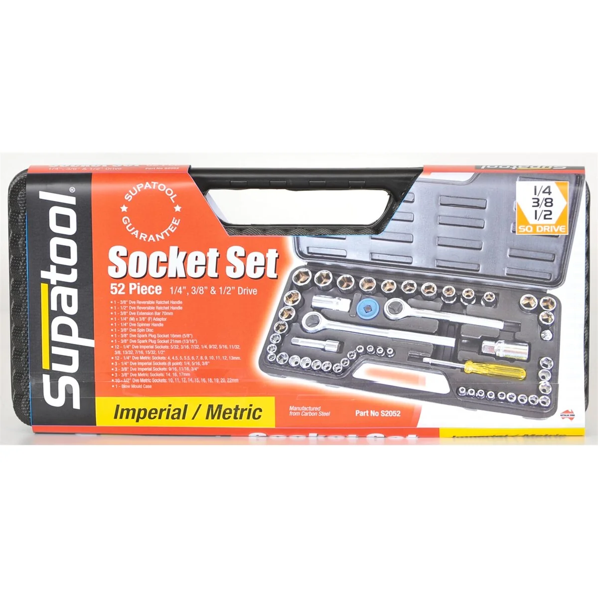 Supatool Socket Set - 52 Piece - Carbon Steel - DIY Use - Image 2