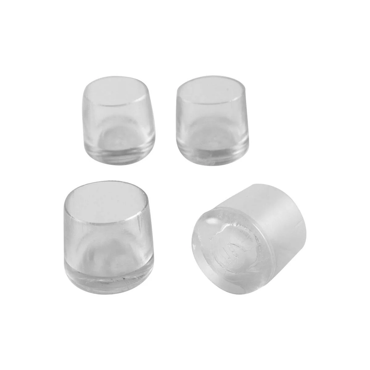 Surface Gard Clear Round Chair Tip 16mm Plastic Reduces Noise