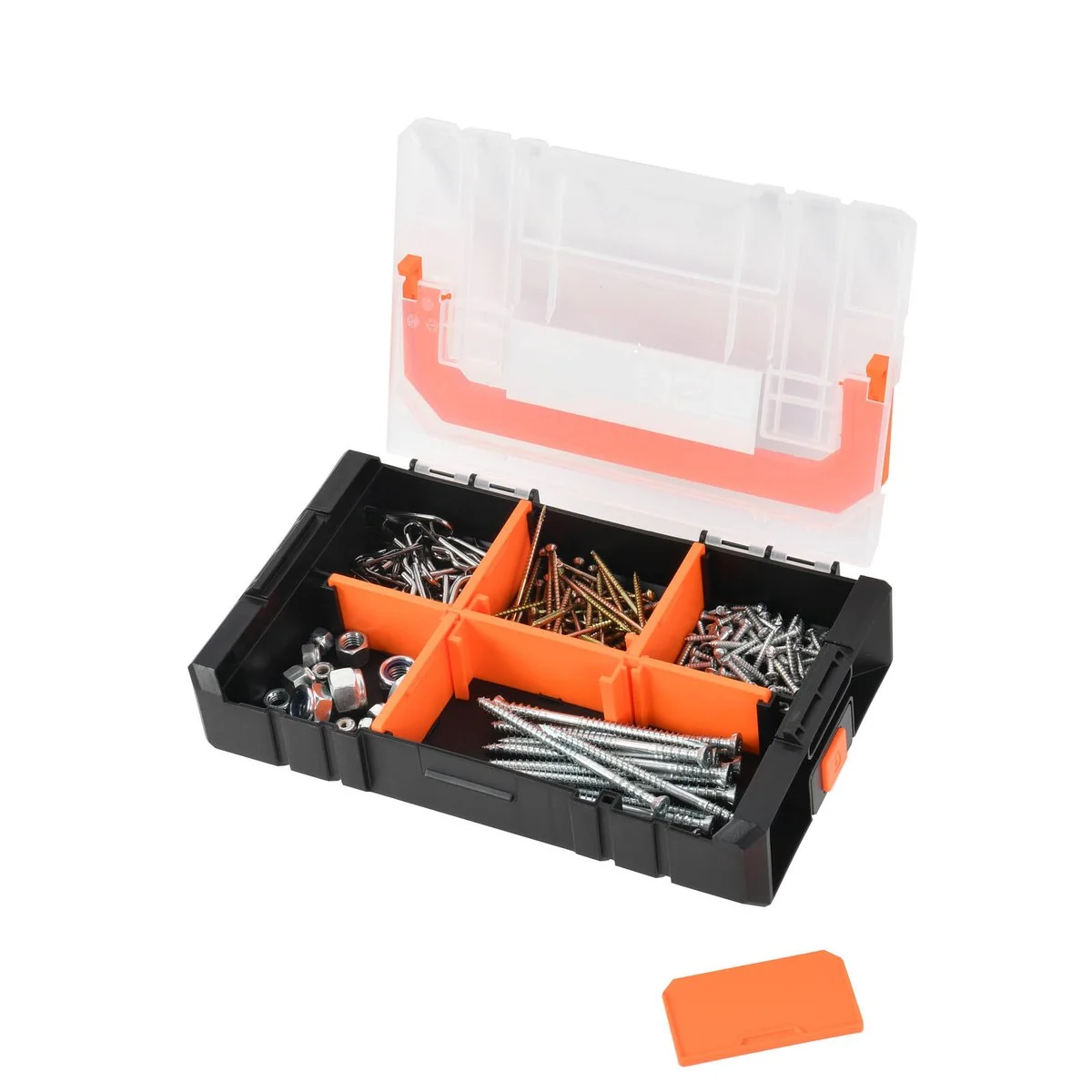 Tactix Interlock Case - Storage Box 258mm x 166mm x 58mm - Organise Small Items - Image 3