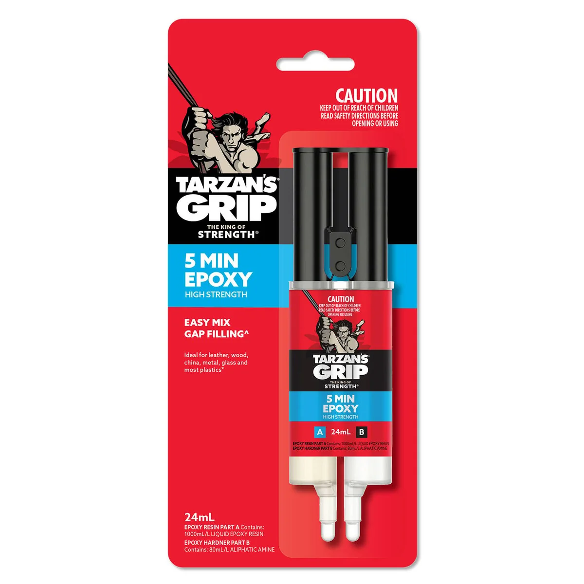 Tarzan S Grip Epoxy - 24ml - Multi-Surface - Fast Setting