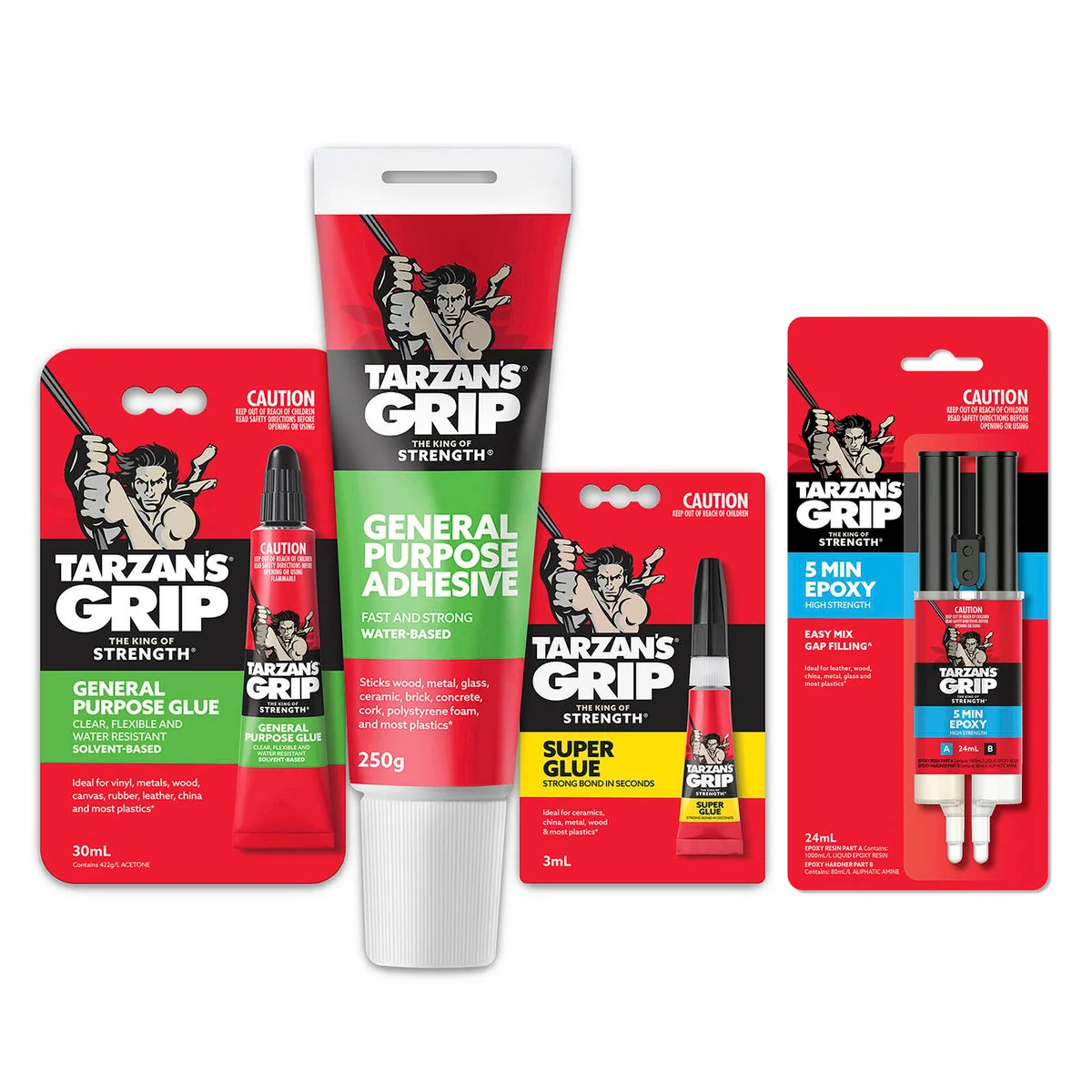 Tarzan S Grip Epoxy - 24ml - Multi-Surface - Fast Setting - Image 4