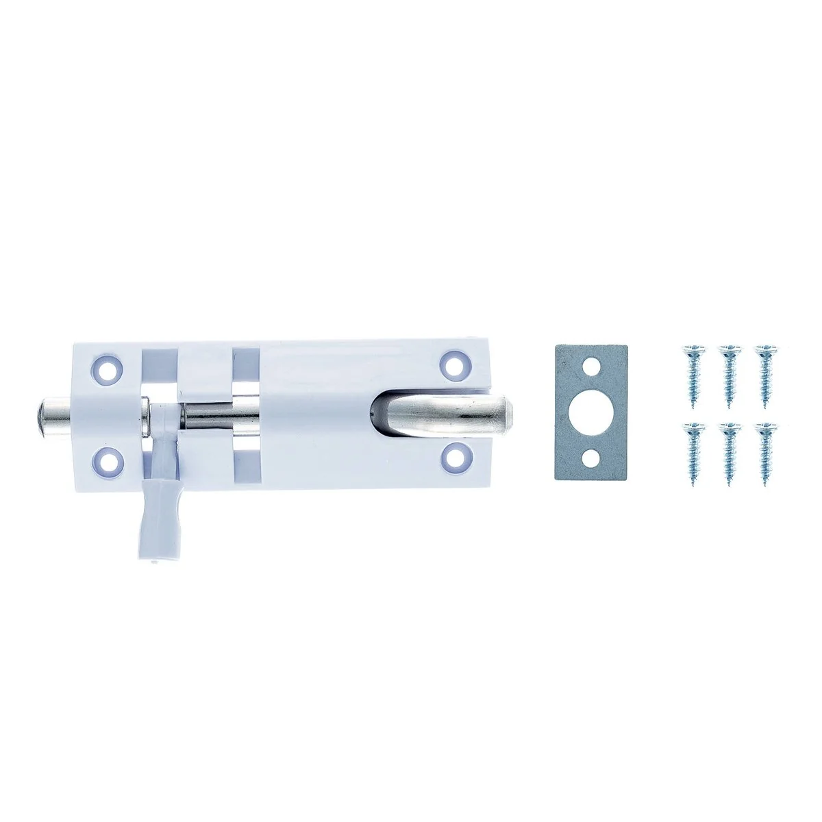 Taskmaster 75mm Plastic Offset Bolt - Light-Duty Gate Lock - 1 Pack - Image 2