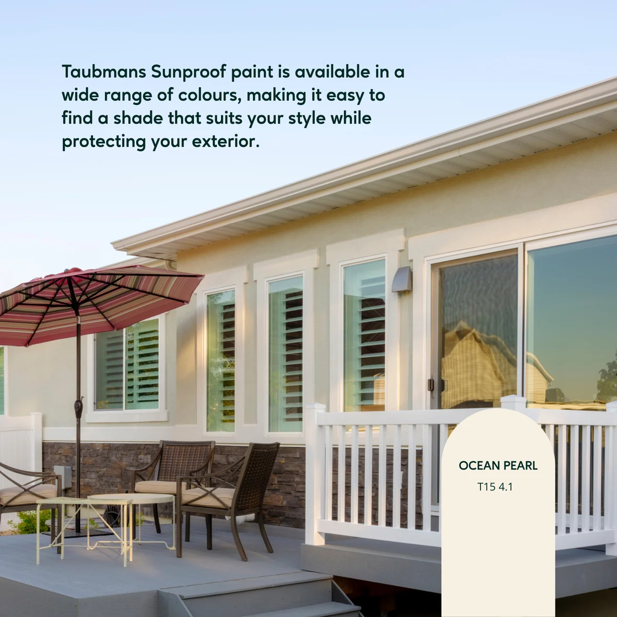 Taubmans 1L Neutral Gloss Sunproof Exterior Paint - Water-Based - UV Protection - Image 4