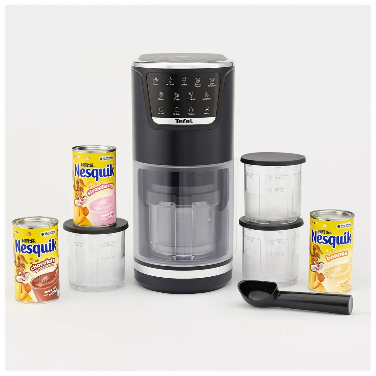 Tefal Dolci Ice Cream Maker Nesquik Bundle NQ32IG6048 Black Knight Easy Use - Image 4