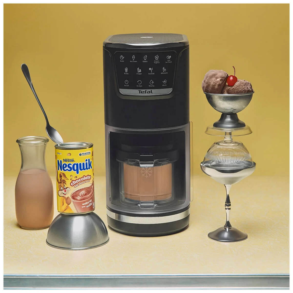 Tefal Dolci Ice Cream Maker Nesquik Bundle NQ32IG6048 Black Knight Easy Use - Image 6