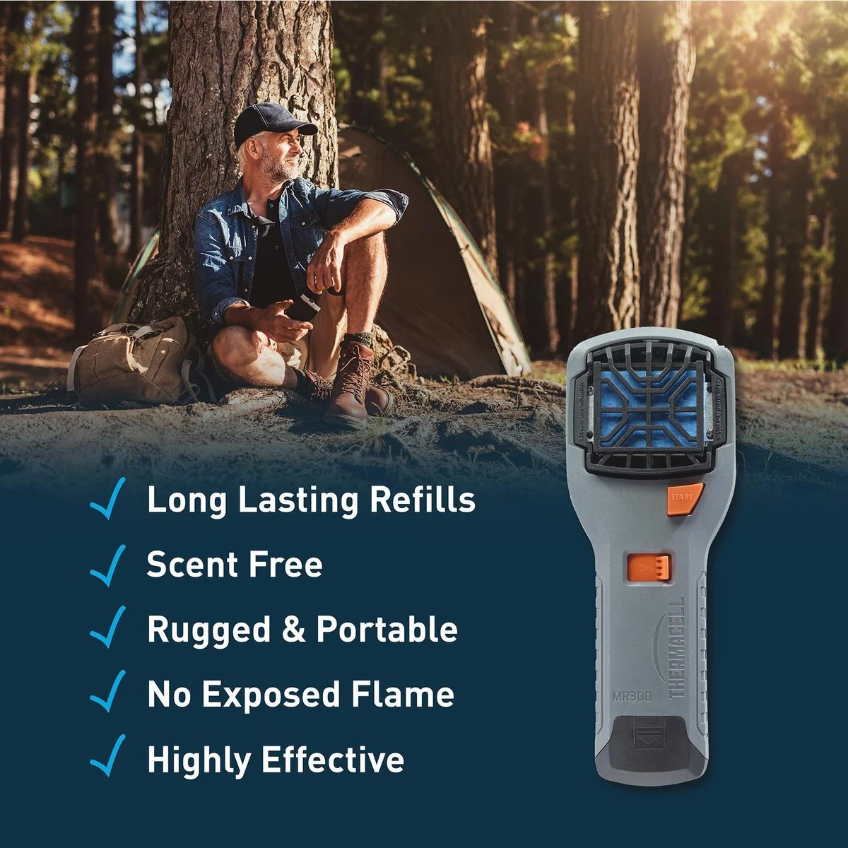 Thermacell Insect Repeller - 160mm - Grey - Portable Mosquito Protection - Image 5
