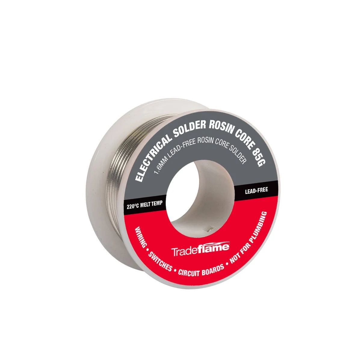 Tradeflame 85g Lead Free Electrical Solder - 1.6mm Tin - Safe & Efficient