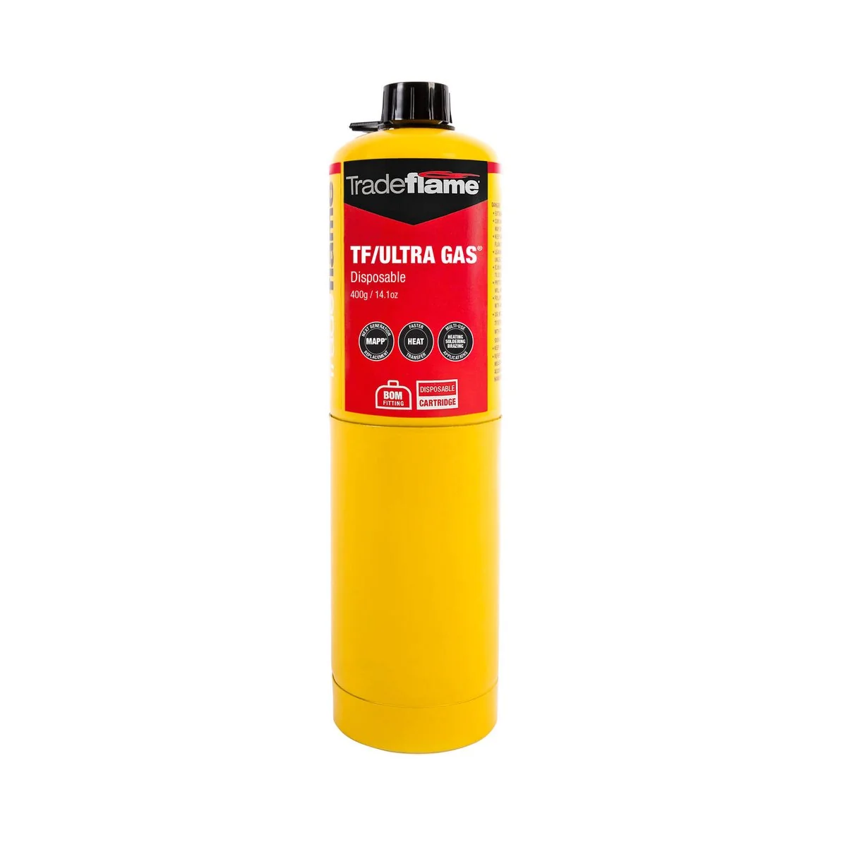 Tradeflame Tf Ultra Gas MAPP Replacement 0.4kg Slim Design Performance