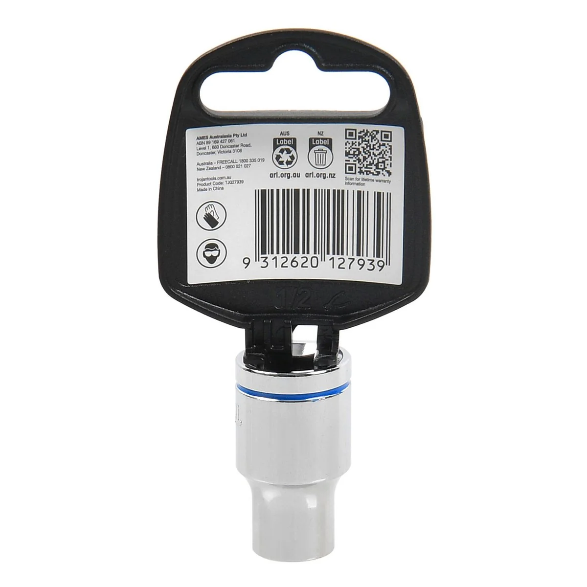 Trojan 10mm Socket 1/2 Drive - Polished Chrome Vanadium - Durable - 12-Point - Image 3