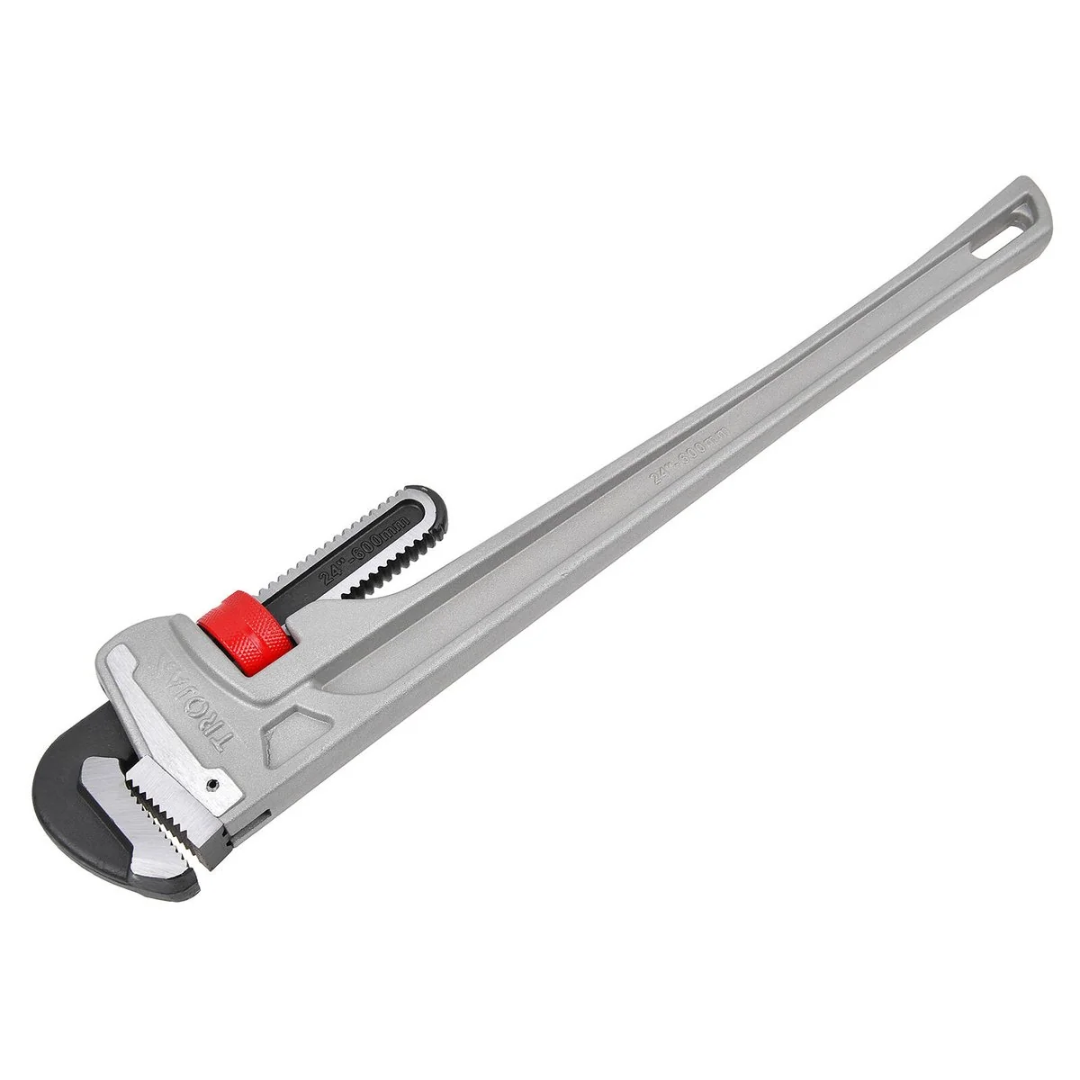 Trojan 600mm Aluminium Pipe Wrench - 85mm Capacity - Lightweight Design - Image 3