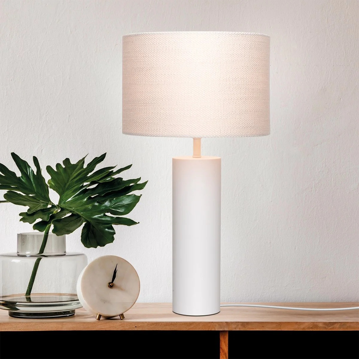 Verve Design 42cm Sierra Lamp Base - Matte White - Indoor Use - Corrosion Resistant - Image 3