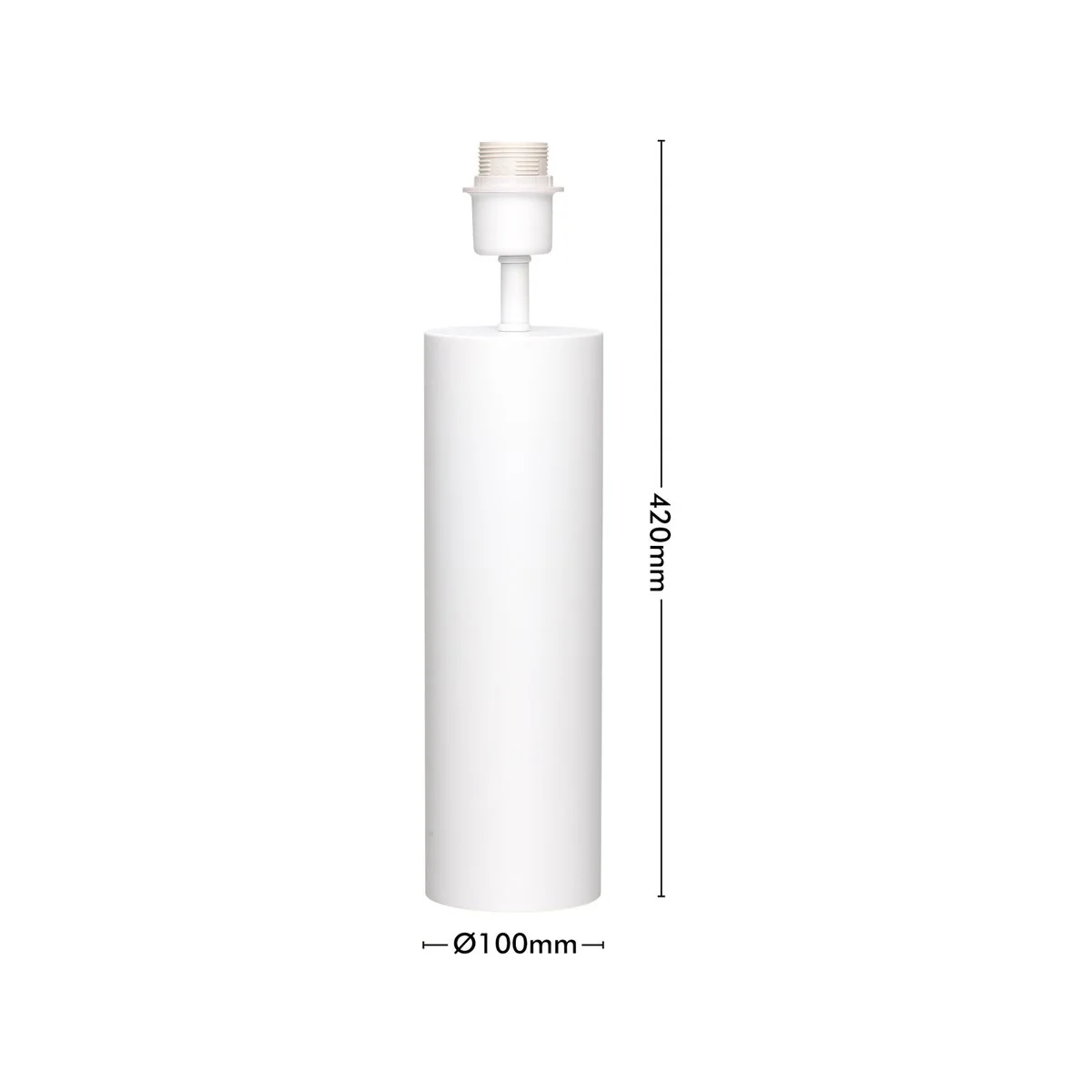 Verve Design 42cm Sierra Lamp Base - Matte White - Indoor Use - Corrosion Resistant - Image 4