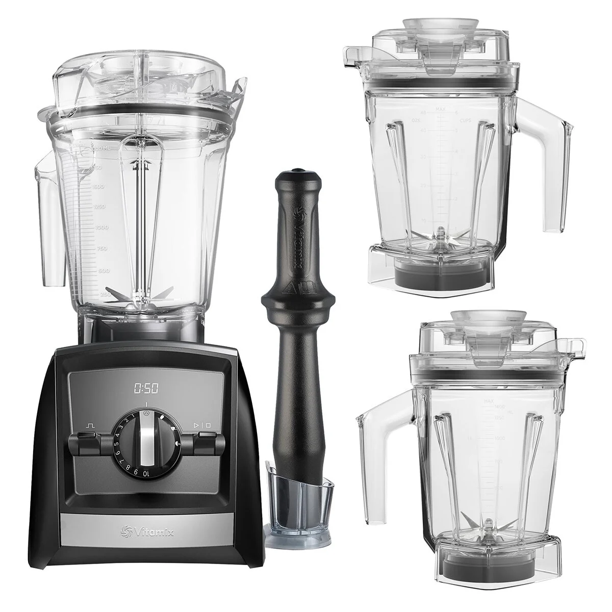 Vitamix Smart Ascent 2500i Black Capacity 2L Blender Bundle VMB0038