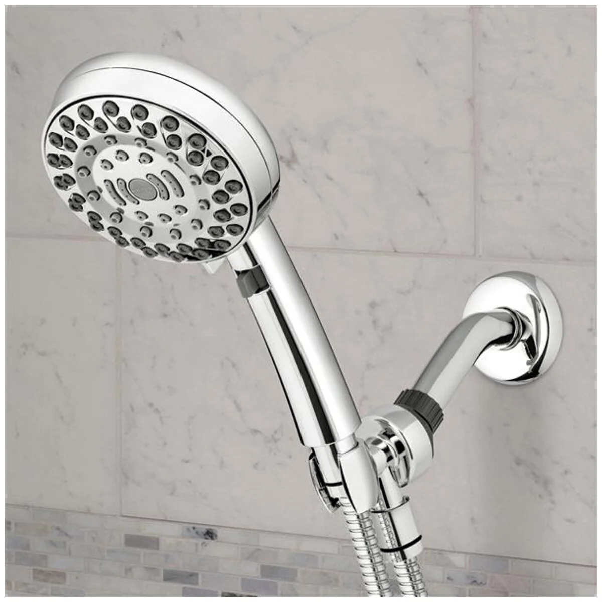 Waterpik Dual PowerPulse Handheld Shower Head 6-Spray Bliss Mist 1.5m Hose - Image 3