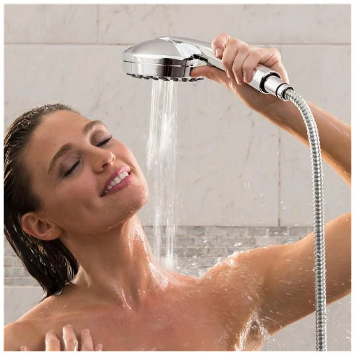 Waterpik Dual PowerPulse Handheld Shower Head 6-Spray Bliss Mist 1.5m Hose - Image 5