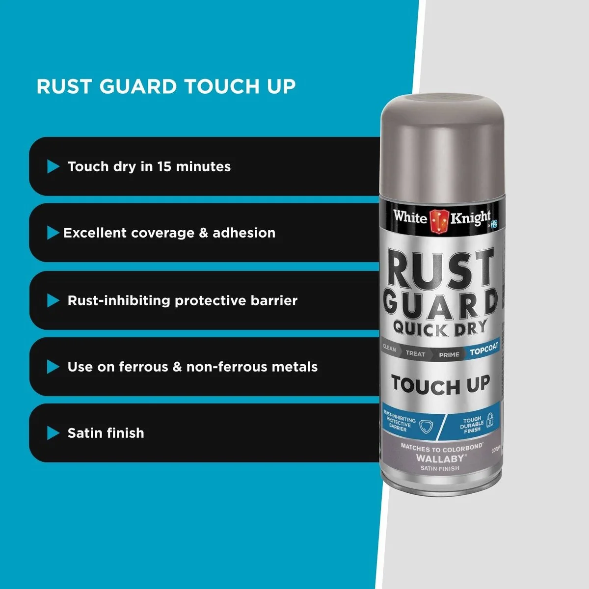 White Knight Rust Guard - 300g - Wallaby - Solvent Based - Quick Drying - Image 3