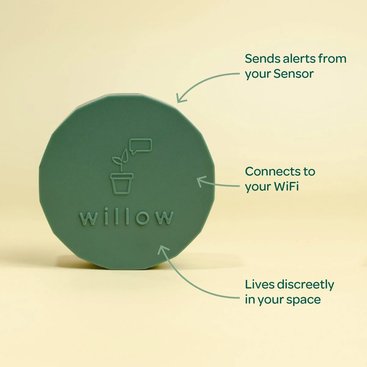 Willow Smart Indoor Plant Sensor - Urban Jungle Pack - 5 Sensors - Charcoal - Monitors Soil Moisture, Light, Temperature, Humidity - Image 3