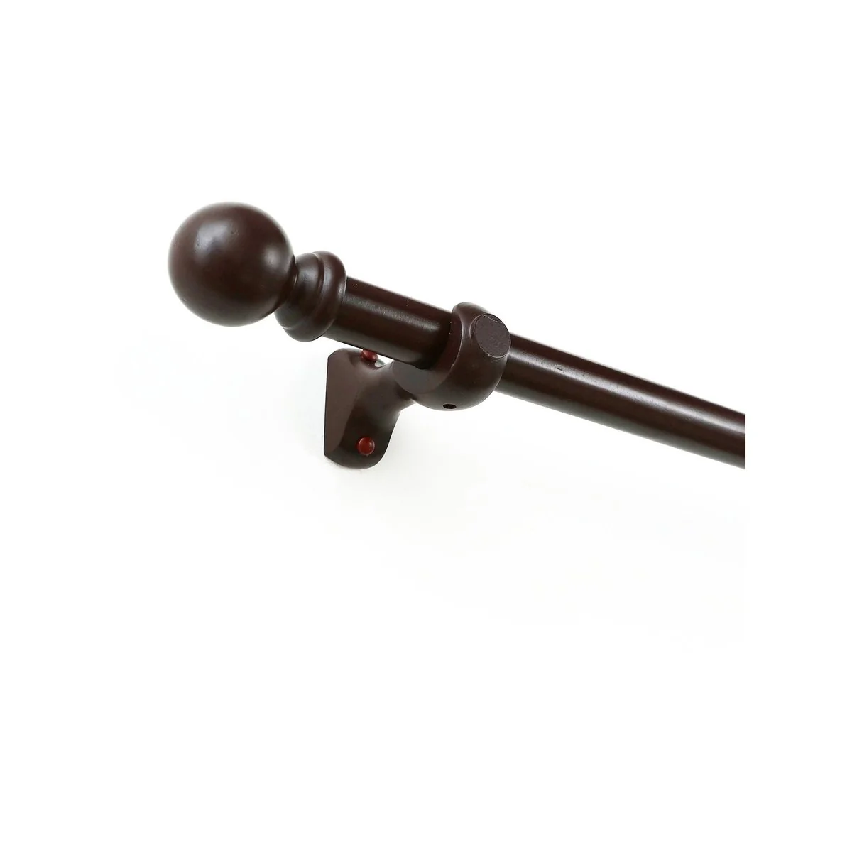 Windoware Curtain Brackets - 33mm - Timber - Walnut Finish - 2 Pack - Image 3