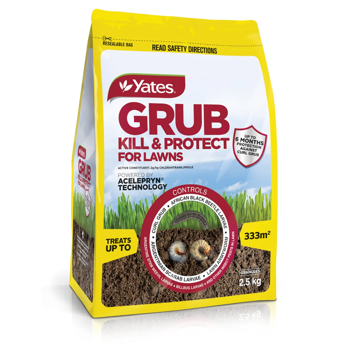 Yates Grub Kill & Protect - 2.5kg - Granules - Lawn Pest Control