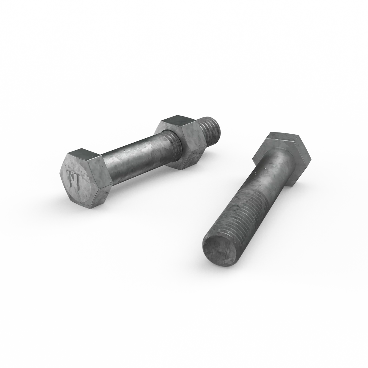 Zenith Hex Head Bolt - M12 x 65mm - Hot Dipped Galvanised - 12 Pack - Image 2
