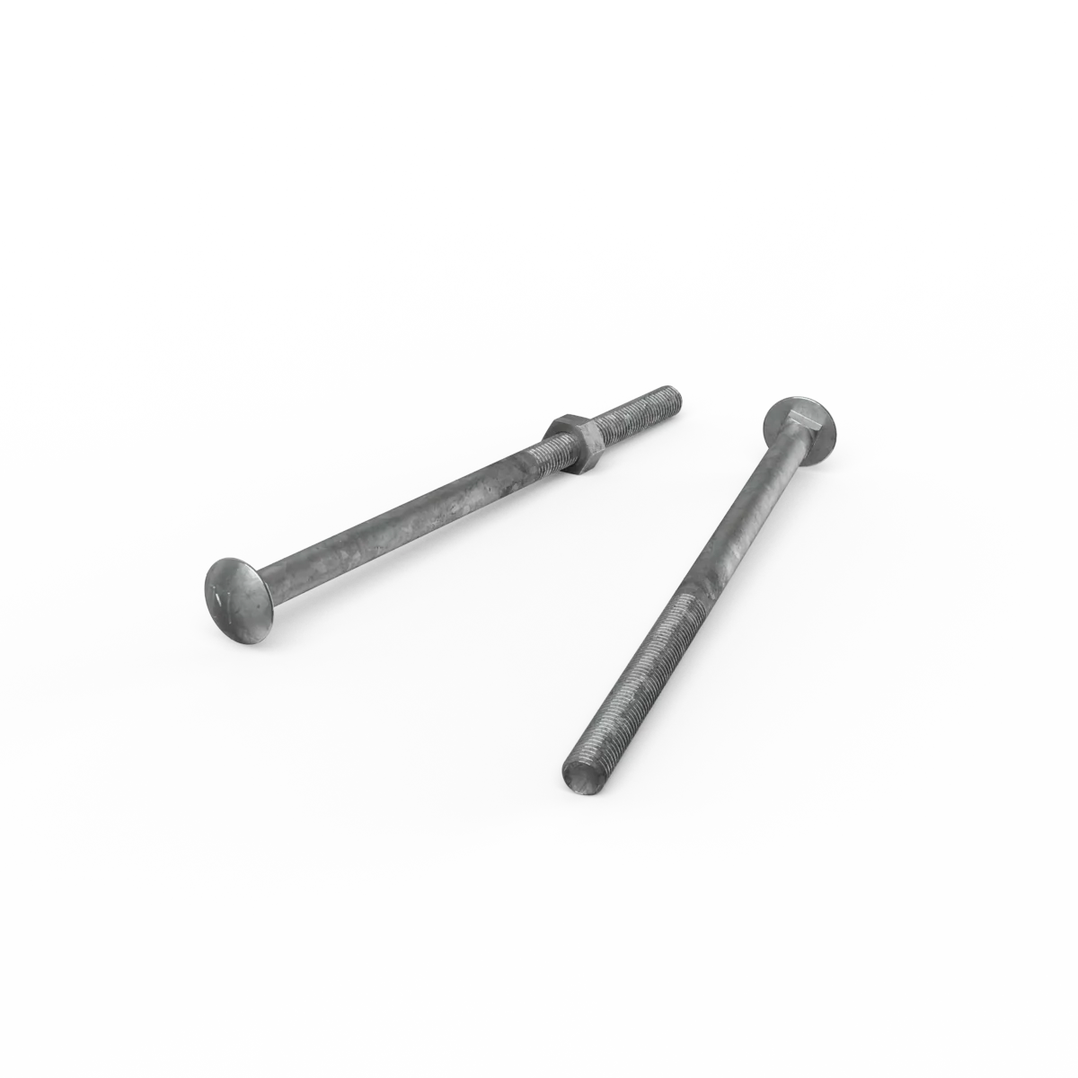 Zenith M10 x 200mm Hot Dip Galvanised Cup Head Bolts Nuts Each