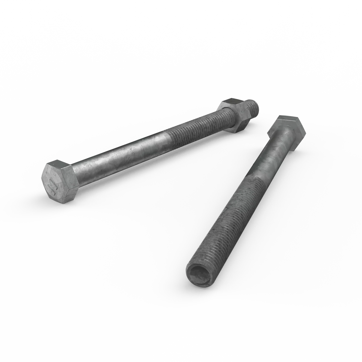 Zenith M12 x 150mm Hot Dip Galvanised Hex Head Bolts and Nuts